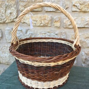 panier rond bicolore