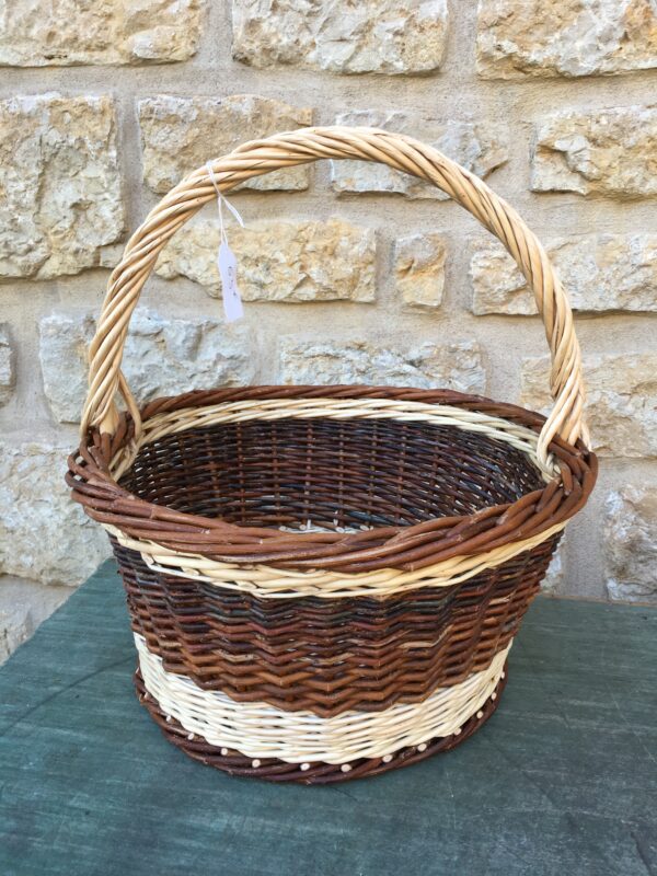 panier rond bicolore