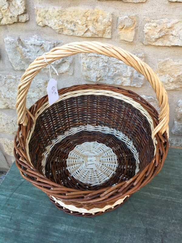 panier rond bicolore