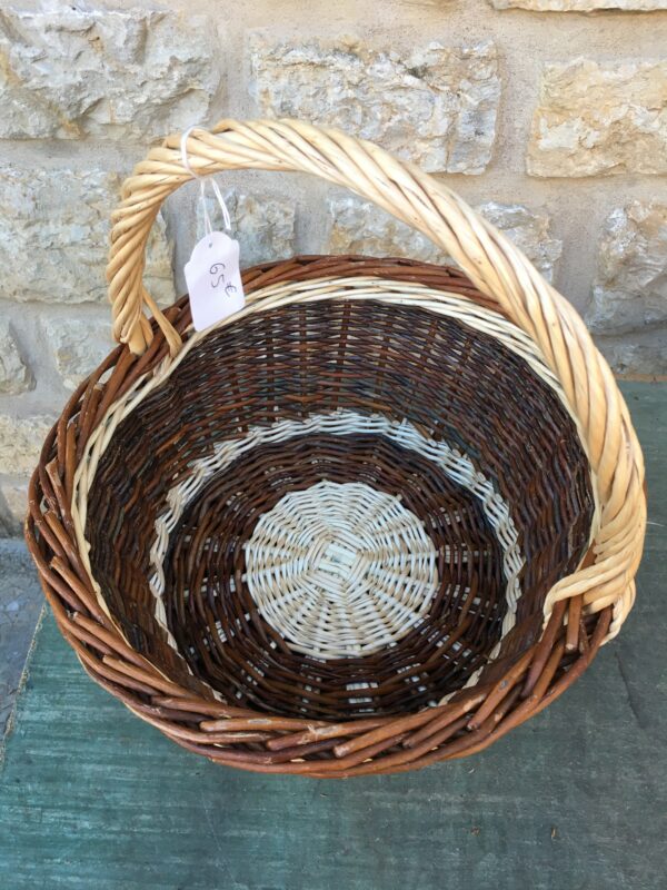 panier rond bicolore