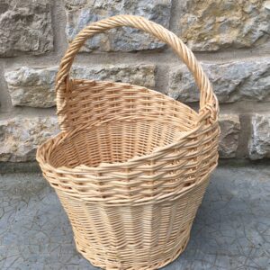 panier asymétrique tout blanc